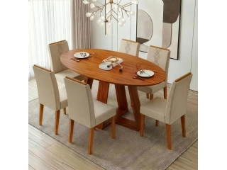 COMEDOR LIA 6 SILLAS(23142.8224) FREIJO/FREIJO COMEDOR LIA 6 SILLAS(23142.8224) FREIJO/FREIJO