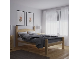 Cama de 2 plazas de estilo mexicano, fabricada en madera maciza de pino que garantiza resistencia y durabilidad. Su estructura firme brinda estabilidad y confort. Ideal para colchones est&aacute;ndar, aporta calidez y un dise&ntilde;o r&uacute;stico al dormitorio