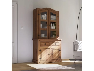 Cristalero 4 Puertas Madera Maciza Especificaciones: Material: Madera maciza de Pino Elliotis Acabado: Barnizado Herrajes: Metálicos Material Madera Maciza de Pino Cristalero 4 Puertas Madera Maciza Especificaciones: Material: Madera maciza de Pino Elliotis Acabado: Barnizado Herrajes: Metálicos Material Madera Maciza de Pino