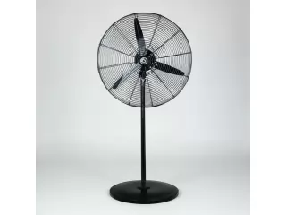 Cantidad de aspas: 3. Material de las aspas: Metal. Voltaje: 220V. Di&aacute;metro: 68 cm. Paleta metalica . Base redonda maciza. Color de la estructura: Negro. 1 a&ntilde;o de garantia.