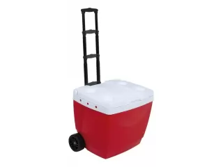Capacidad de 42 litros, ideal para almacenar hasta 44 latas o 12 botellas. Fabricada en PVC resistente y duradero. Equipado con ruedas para fácil transporte. Incluye manija y posavasos para mayor comodidad. Capacidad de 42 litros, ideal para almacenar hasta 44 latas o 12 botellas. Fabricada en PVC resistente y duradero. Equipado con ruedas para fácil transporte. Incluye manija y posavasos para mayor comodidad.