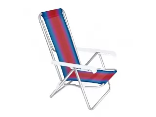 MOR 2104. Silla reclinable de 8 posiciones. Medidas: 68x53.5x87cm. Soporta hasta 100kg. Estructura de aluminio, s&uacute;per resistente. Plegable y muy liviana, es f&aacute;cil de transportar. Durabilidad y confort, para la playa, jard&iacute;n, camping.