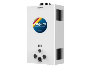 ALEFON A GAS ENXUTA 10 LTS TENX10G . -Capacidad: 10 Litros /min -Tiro natural. Encendido autom&aacute;tico -A gas natural o supergas -Display Led de temperatura. -5 tipos de regulaci&oacute;n de llama -Invierno-Verano -Protecci&oacute;n por sobrecalentamiento -Protecci&oacute;n Anti