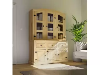 Cristalero de 6 puertas Fabricado en madera maciza de pino Cuenta con 3 cajones funcionales Amplio espacio de guardado Ideal para vajilla, copas y objetos decorativos Perfecto para comedor o living Diseño rústico y cálido Aporta organización y estilo. Me Cristalero de 6 puertas Fabricado en madera maciza de pino Cuenta con 3 cajones funcionales Amplio espacio de guardado Ideal para vajilla, copas y objetos decorativos Perfecto para comedor o living Diseño rústico y cálido Aporta organización y estilo. Me