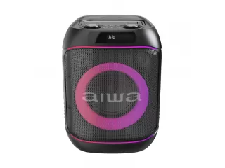 Parlante portátil Bluetooth AIWA 600W PMPO Luces LED TWS y entrada para micrófono | AWPOC805. Parlante portátil Bluetooth AIWA de 600 W PMPO con luces LED, batería recargable, función TWS, entradas para dos micrófonos, puerto USB, lector TF y entrada AUX. Parlante portátil Bluetooth AIWA 600W PMPO Luces LED TWS y entrada para micrófono | AWPOC805. Parlante portátil Bluetooth AIWA de 600 W PMPO con luces LED, batería recargable, función TWS, entradas para dos micrófonos, puerto USB, lector TF y entrada AUX.