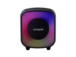 Parlante Port&aacute;til Bluetooth 40W RMS AIWA TWS Luces Led Entrada Micr&oacute;fono y USB | AWAB81. Parlante port&aacute;til de 40W RMS con Bluetooth y TWS para sonido est&eacute;reo. Incluye luces LED, radio FM y entrada de micr&oacute;fono para karaoke. Bater&iacute;a de 4000mAh para 4.5hs d