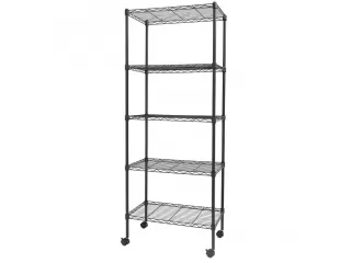 Esta estantería de tipo estante, fabricada en metal, es ideal para espacios como lavanderías, estudios u oficinas. Sus dimensiones son de 60 cm de ancho, 154 cm de alto y 35 cm de profundidad. Cada repisa con soporte puede soportar hasta 20 kg, ofreciendo Esta estantería de tipo estante, fabricada en metal, es ideal para espacios como lavanderías, estudios u oficinas. Sus dimensiones son de 60 cm de ancho, 154 cm de alto y 35 cm de profundidad. Cada repisa con soporte puede soportar hasta 20 kg, ofreciendo