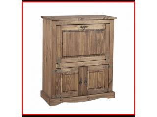Bar 100% madera mexicana  3 puertas , bodeguero 8 botellas . Soporte para copas .Medidas: 1.20 cm altura. 0.97 lcm largo , 0.45 cm prof.