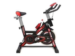 Descripcion:  Uso domestico. Con porta y caramañola. Peso máximo soportado: 150 kg. Tipo de bicicleta fija: Spinning. Marca: sport. Con computadora: Sí Color: Negro. GARANTIA 6 MESES.