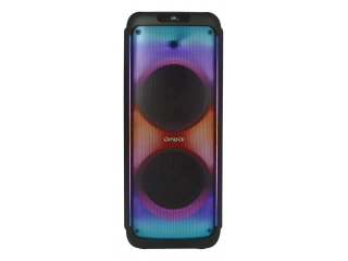 Descripcion: Es manos libres. Tipo de parlante: subwoofer. Apto para uso en exteriores. Tiene luces led. Función de karaoke incorporada. Potencia de 350W. Conector de entrada: Usb. Lugar de colocación: el piso. Cuenta con micrófono interno. Ideal para esc