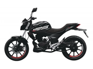 Descripcion: Motor 1 CILÍNDRO, 4 TIEMPOS, CON BALANCEADOR, 2 VÁLVULAS, REFRIGERADO POR AIRE Cilindrada en  125 cc. Potencia 10,2 HP Arranque ELÉCTRICO Transmisión 5 VELOCIDADES Suspensión delantera TELESCÓPICA C/ AMORT. HIDRÁULICOS Suspensión trasera MONO