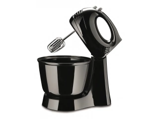 Descripcion:  Voltaje: 220V. Cuenta con 4 velocidades. Con 1 bowl. El bowl es de plástico 3.5 lts. Los batidores están fabricados en metal. Incluye función pulsar. Su potencia es de 200 W. 1 año de Garantia.