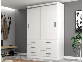 Descripcion : Con puertas:2 corredizas 6 Cajones. Ancho: 100 cm Altura: 180 cm Profundidad: 40 cm