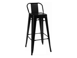 Descripcion: Altura máxima: 100 cm. Acabado de la estructura: Cromado. La estructura es de metal y el asiento está realizado en metal. Cuenta con respaldo. El máximo peso soportado es de 150kg.