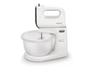 Descripcion: Voltaje: 220V. Cuenta con 5 velocidades. Con 1 bowl de 3 L. El bowl es de acero. Los batidores están fabricados en acero inoxidable. Incluye función rotatoria, pulsar y turbo. Su potencia es de 450 W. Incluye accesorio. Garantia 2 años.