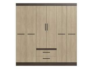 Descripcion: COLOR: Rustico Patina. Material: MDF. 2 PUERTAS con llave. Cajones con rieles metalicos. Medidas: Ancho: 176 cm Altura: 183 cm Profundidad: 45 cm 