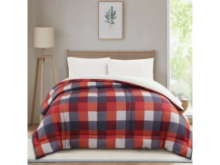 Descripción Ancho: 175 cm Largo: 240 cm Tipo: Cubrecamas Material del tapiz: Poliéster Color: Burdeo Tamaño de la cama: 1 plaza y media Tipo de manta: Edredón Ancho producto empacado: 50 cm Modelo: Cuadrille Alto producto empacado: 20 cm Largo producto em