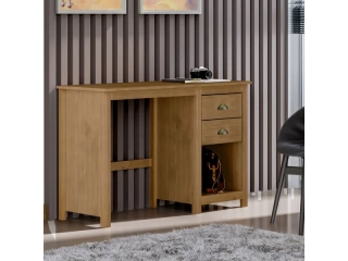 100% Madera maciza  Tiradores color oro envejecido: Los detalles dorados en los tiradores realzan la belleza natural de la madera maciza. Corredizas telescópicas: Los cajones se deslizan suavemente gracias a las corredizas telescópicas. Medidas Alto 76.3C