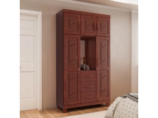 Características MADERA  CON ESPEJO. Tamaño 5 Puertas Alto 210 Ancho 113 Profundidad 50