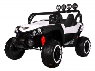 Descripción: Batería 12V 7 ah 2 Motores *550 Arranque lento . 2 velocidades. Suspencion en las 4 ruedas Control remoto. Edad recomendada de 3 a 8 años. Capacidad 35 kg. Dimensiones 147 x 79 x 52 cm Garantía 6 meses.