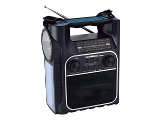 Descripcion: Voltaje: 220V. Tipo de radio analógico con bandas sintonizadas FM, AM y SW1. Batería recargable para horas de entretenimiento continuo. Puerto USB y ranura para tarjeta TF para reproducción de MP3. Con conectividad Bluetooth para reproducción