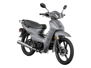 Descripción: Motor 4 TIEMPOS, 1 CILINDRO Cilindrada en CC 124 cc Potencia 8,6 HP Arranque ELÉCTRICO Y PATADA Transmisión 4 CAMBIOS SEMIAUTOMÁTICOS Suspensión delantera TELESCÓPICA C/ AMORT. HIDRÁULICOS Suspensión trasera AMORTIGUADORES HIDRÁULICOS, REGULA