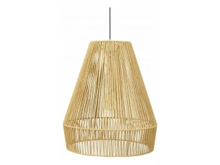 Descripción Alto: 155 cm Ancho: 44 cm Profundidad: 44 cm Diámetro: 44 cm Tipo: Lámparas colgantes Largo del cable: 120 cm Cantidad de focos/tubos: 1 unidad Potencia máxima: 30 W Rosca: E27 Tipo de lámpara fija: Colgante Tecnología foco: No aplica Material