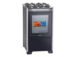 Cocina Punktal Combinada horno a gas grill electrico Magister PK-490 G. 4 - 4 Hornallas a gas - Capacidad de 60 Lts - Grill eléctrico - Quemadores forjados - Horno a gas - Termocupla dfe seguridad en el horno - Encendido electrónico - Mesada de vidrio tem