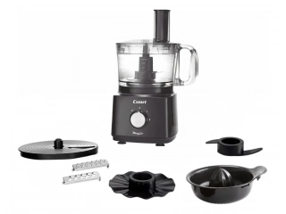 -POTENCIA DEL MOTOR 750W. -2 VELOCIDADES   PULSADOR -BASE ANTIDESLIZANTE -INCLUYE: HOJA DE AMASAR, RALLADOR PARA CORTE FINO Y GRUESO, REBANADOR, DISCO EMULSIONANTE, EXPRIMIDOR DE CITRICOS, JARRA LICUADORA, MOLINILLO PARA CAFÉ, BATIDOR DE HUEVO. -220V/50-6