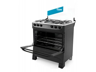 Cantidad de hornallas: 5 gas. Tipo de puerta del horno: horno gas .Con visor. Mesada de acero inoxidable para mayor durabilidad y fácil limpieza. Sistema Total Clean en el horno con capacidad de 48 Lts. tapa de vidrio. 1 año de garantia