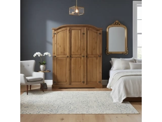 COLOR CASTAÑO OSCURO OPACO MEDIDAS. Ancho: 149 cm Altura: 189 cm Profundidad: 55 cm