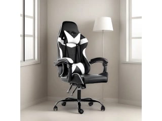 Material del tapizado: Cuero sint&eacute;tico Posee altura regulable y respaldo reclinable. C&oacute;modos apoyabrazos. Tiene apoya cabeza. Con ruedas. Giratoria. Material del relleno: polifon. Peso m&aacute;ximo soportado: 130kg.