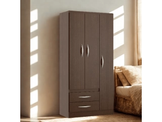 ROPERO 3 PUERTAS Y 2 CAJONES Cod : 2073 - 08 - Tabaco Medidas : 0.79 x 1.79 x 0.40 ROPERO 3 PUERTAS Y 2 CAJONES Cod : 2073 - 08 - Tabaco Medidas : 0.79 x 1.79 x 0.40