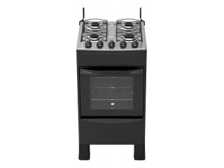 Cantidad de hornallas: 4. Voltaje: 220V. Tipo de puerta del horno: Con visor. 4 quemadores a gas con tapas enlozadas y esparcidor en acero inoxidable. Horno a gas con capacidad de 50 litros. Encendido electr&oacute;nico en quemadores y horno. Parrillas en varill