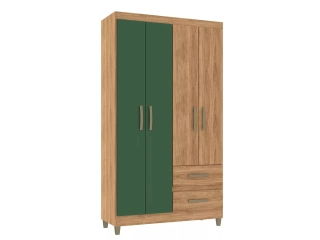 2 COLORES DISPONIBLES. VERDE MIEL  GRIS MIEL Cajones	2 unidades con rieles met&aacute;licos Material	MDP de excelente calidad Altura	180	cm Ancho	99	cm Profundidad	40	cm