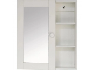 Organiza tu ba&ntilde;o con estilo y practicidad con este botiqu&iacute;n de ba&ntilde;o con espejo y 3 repisas. Su dise&ntilde;o cl&aacute;sico y color blanco se adaptan a cualquier estilo de decoraci&oacute;n, mientras que sus repisas te permiten tener todo lo que necesitas a mano. &iexcl;No te pierd