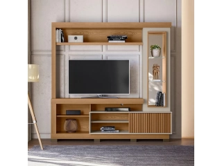 Centro de Entretenimiento Bahía 60'' Dale un toque moderno y vintage a tu sala con el Centro de Entretenimiento Bahía 60'', ideal para televisores de hasta 55 pulgadas. Su diseño elegante y funcional te permitirá organizar tus dispositivos multimedia y o Centro de Entretenimiento Bahía 60'' Dale un toque moderno y vintage a tu sala con el Centro de Entretenimiento Bahía 60'', ideal para televisores de hasta 55 pulgadas. Su diseño elegante y funcional te permitirá organizar tus dispositivos multimedia y o
