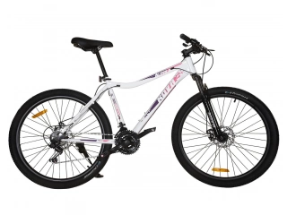 COLOR BLANCO/ LILA. NEGRO / LILA. Cuadro Acero HI-TEN 27,5'' con cableado interno Frenos De disco mecanico Llantas Aluminio Geometría MTB con tubos de diámetro progresivo Suspensión Delantera Transmisión SHIMANO 21 velocidades índex. Garantia 6 meses. COLOR BLANCO/ LILA. NEGRO / LILA. Cuadro Acero HI-TEN 27,5'' con cableado interno Frenos De disco mecanico Llantas Aluminio Geometría MTB con tubos de diámetro progresivo Suspensión Delantera Transmisión SHIMANO 21 velocidades índex. Garantia 6 meses.