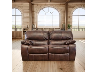 Sofás reclinables confeccionados en madera maciza. ·Asiento y respaldo en espumas de alta densidad y fibras siliconadas. ·Tapizado en Leather air; premium (combinación de pulpa de cuero y acabado sintético). ·Sistema de recline metálico de apertura mecáni Sofás reclinables confeccionados en madera maciza. ·Asiento y respaldo en espumas de alta densidad y fibras siliconadas. ·Tapizado en Leather air; premium (combinación de pulpa de cuero y acabado sintético). ·Sistema de recline metálico de apertura mecáni