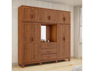 Caracter&iacute;sticas Alto	210 Ancho	188 Largo	49 Descripci&oacute;n Ropero en mdf de 12mm con 10 puertas, 3 cajones y un nicho con espejo. Se entrega desarmado en caja de origen para conservar el estado de la garant&iacute;a.