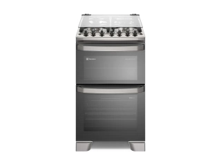 Cantidad de hornallas: 4. Voltaje: 220V. Cantidad de discos el&eacute;ctricos: 4. Tipo de puerta del horno: Con visor. Cocina de pie. Posee 4 hornallas. Horno doble con capacidad de 35.1L. Tipo de encendido: electr&oacute;nico. Dimensiones: 56cm de ancho, 96.2cm de alt