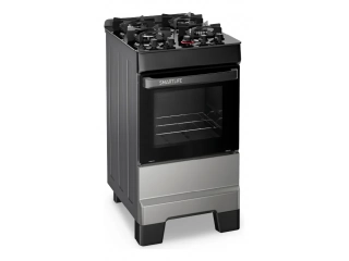 Descripción 4 hornallas Encendido electrónico (hornallas y horno) Mesada de vidrio templado Soportes plásticos Respaldo pequeño Válvula de seguridad en el horno Puerta del horno de vidrio Volumen del horno 50L Color: Acero inoxidable Medidas (An x Al x Pr Descripción 4 hornallas Encendido electrónico (hornallas y horno) Mesada de vidrio templado Soportes plásticos Respaldo pequeño Válvula de seguridad en el horno Puerta del horno de vidrio Volumen del horno 50L Color: Acero inoxidable Medidas (An x Al x Pr