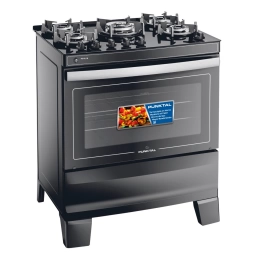 Cocina gas 5h. PUNKTAL PK-GL5B Mesada vidrio