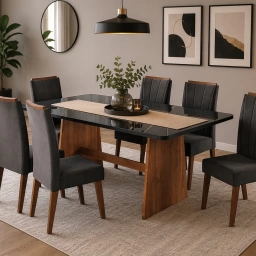 Juego Comedor 6 Sillas SAN FRANCISCO Tapizado