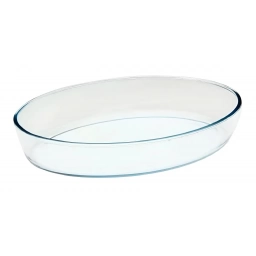Fuente OVAL VIDRIO MEDIANA 2.400ML 30X 21 X6 CM