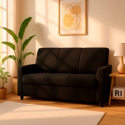 Sofa 3 Cuerpos RUBI Negro