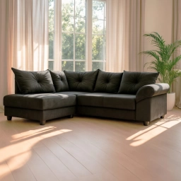 Sofa ESQUINERO BARI Negro 