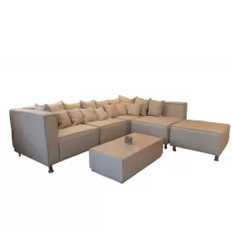 Juego living Esquinero 5 lugares con isla CBG