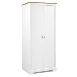 Ropero 2 puertas MDF Blanco tapa comb. PR.