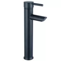 Grifer�a monocomando de lavatorio alto MILAN Negro